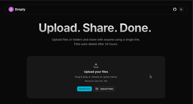 Droply project preview